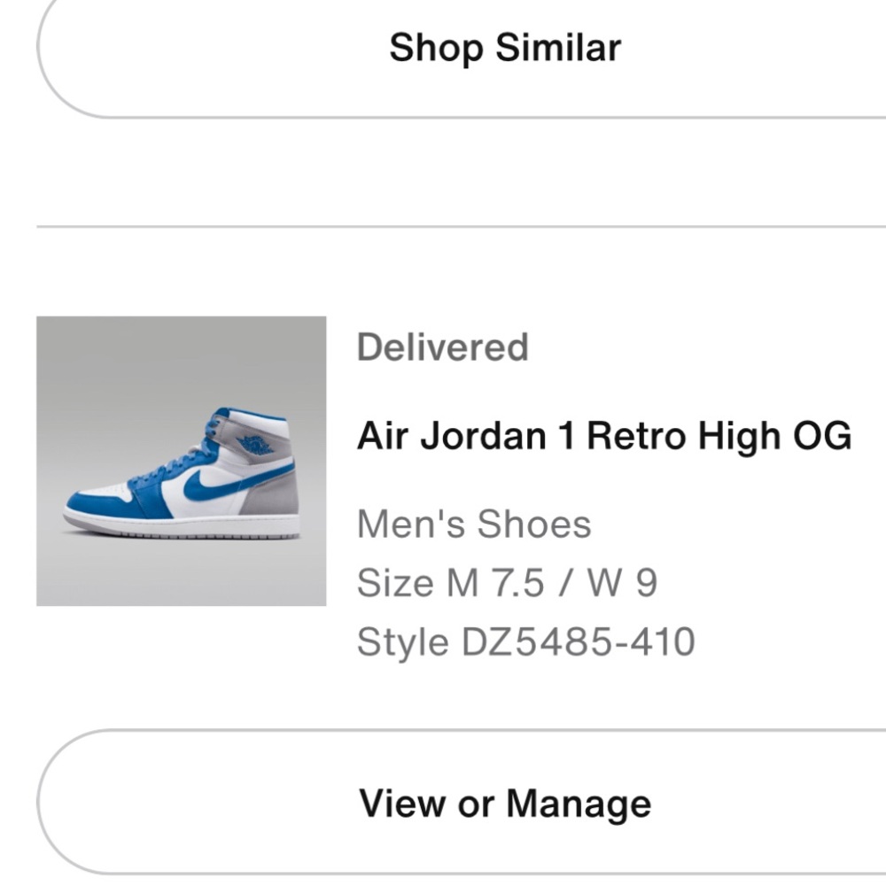 Brand new Jordan’s in box